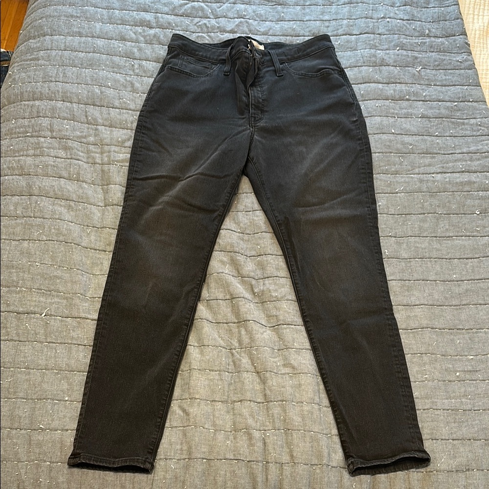 Madewell Curvy Roadtripper, Black Jeans, 30